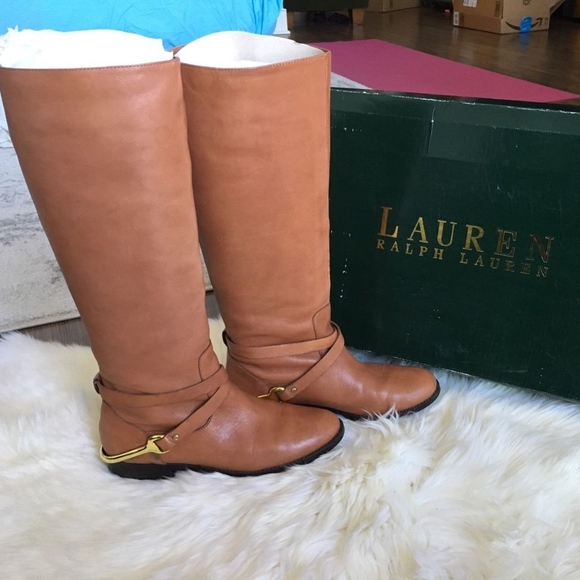 Ralph Lauren Riding Boots Jenny Flat 
